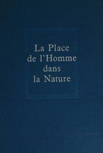 La Place De L'homme Dans La Nature