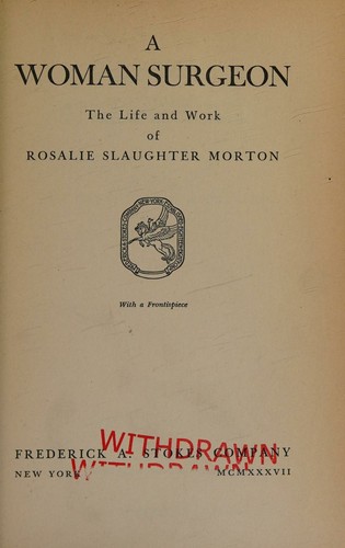 A woman surgeon