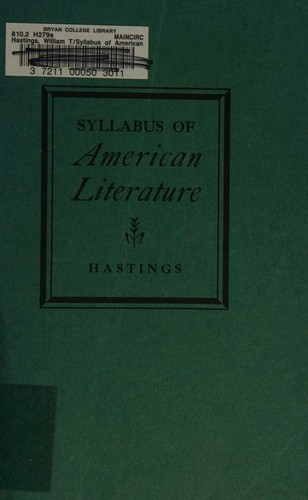 Syllabus of American literature