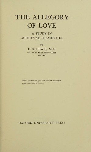 The Allegory of Love