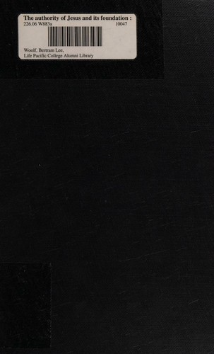 The authority of Jesus and its foundation