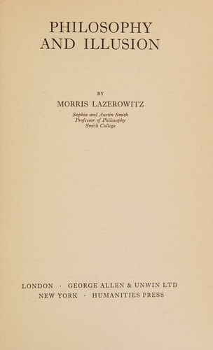 Philosophy and illusion