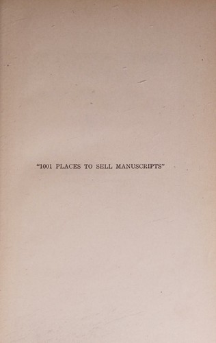 1001 Places to Sell Manuscripts