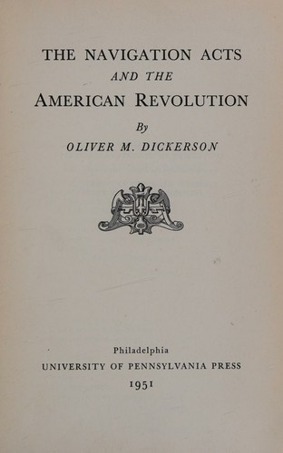 The Navigation Acts and the American Revolution