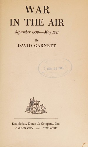 War in the air, September 1939-May 1941