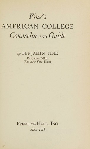 American college counselor and guide