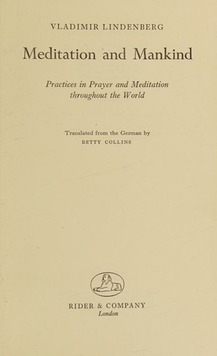Meditation and mankind;