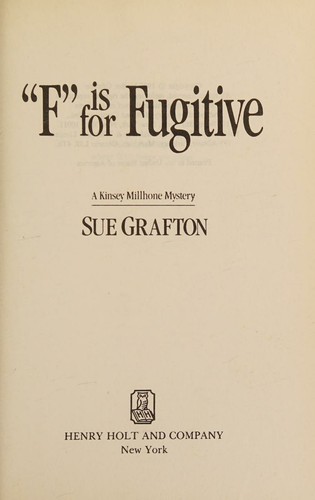 F Is for Fugitive