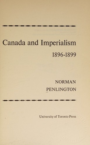 Canada and Imperialism 1896-1899