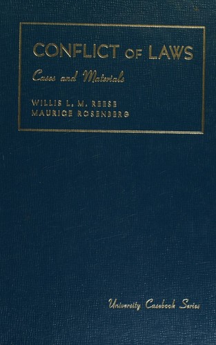 Cases and Materials on Conflict of Laws