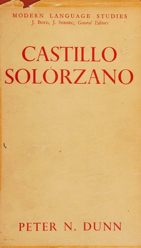Castillo Solórzano and the decline of the Spanish novel (Modern language studies)