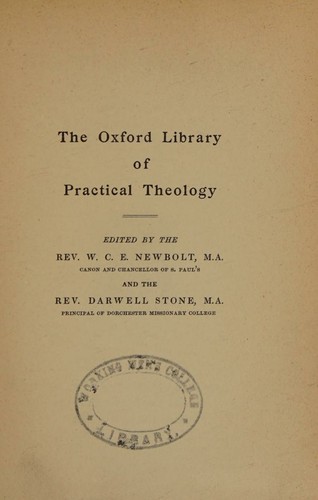 The Christian tradition (Oxford library of practical theology)