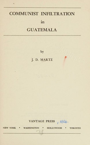 Communist infiltration in Guatemala