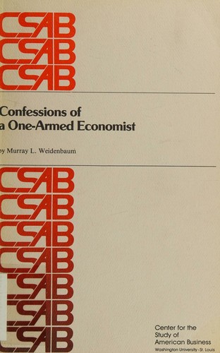 Confessions of a one-armed economist
