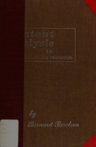 Content analysis in communication research