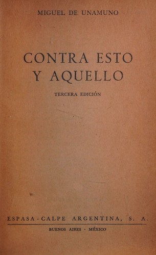 Contra esto y aquello