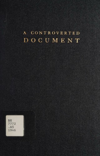 A controverted document