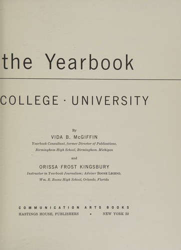 Creating the yearbook