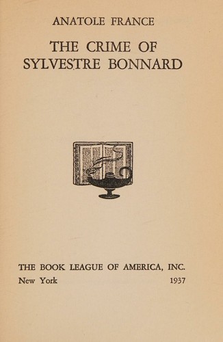 The crime of Sylvestre Bonnard