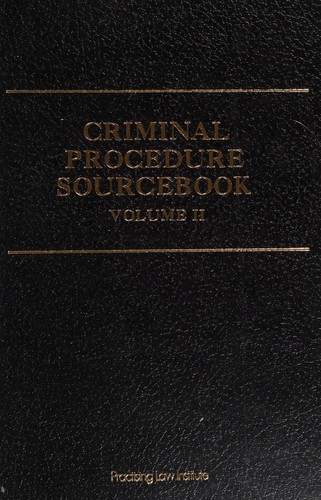 Criminal procedure sourcebook