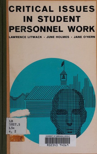 Critical issues in student personnel work