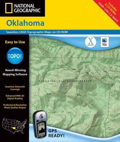 National Geographic Topographical  Oklahoma