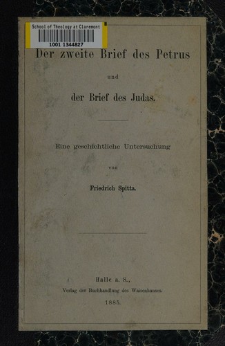 Der zweite Brief des Petrus und der Brief des Judas