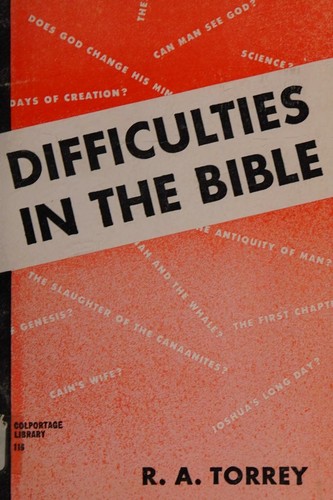 Difficulties and alleged errors and contradictions in the Bible
