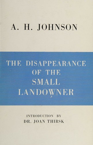 The disappearance of the small landowner