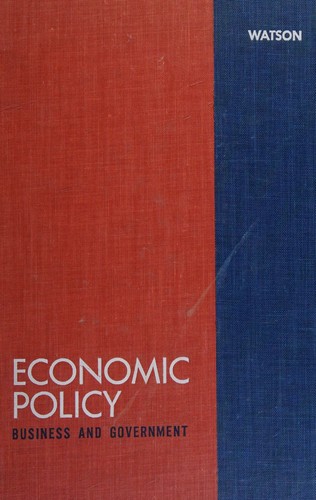 Economic policy, Business and Government