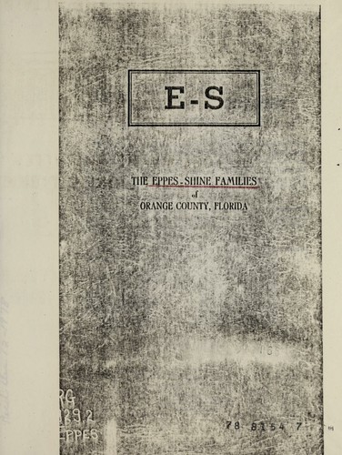 The Eppes-Shine families of Orange County, Florida