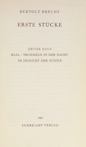 Erste Stucke