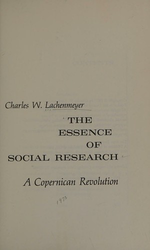 The essence of social research