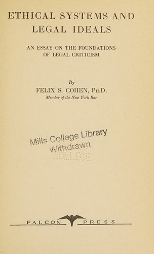 Ethical Systems and Legal Ideals