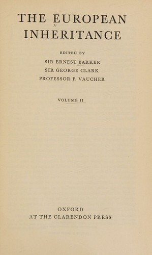 The European Inheritance Vol II