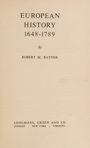 European History 1648-1789