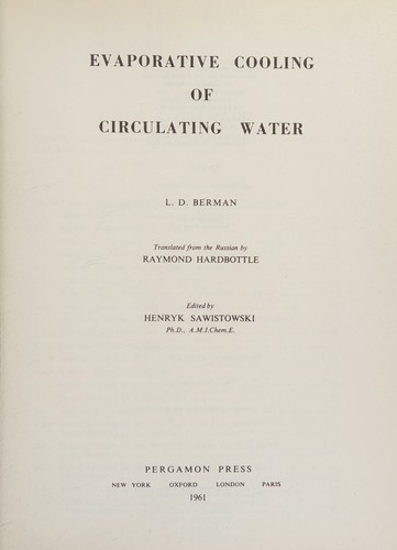 Evaporative cooling of circulating water