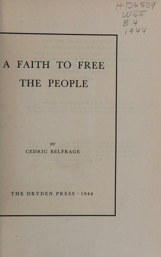 Faith to Free the People