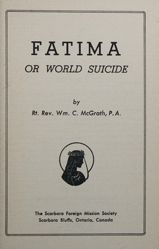 Fatima or world suicide