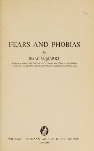 Fears and phobias