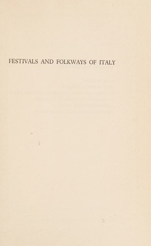 Festivals and folkways of Italy