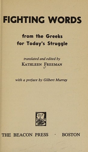 Fighting words from the Greeks for today's struggle;