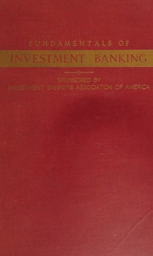 Fundamentals of investment banking