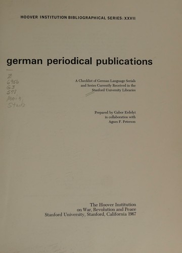 German periodical publications