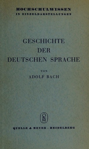 Geschichte der deutschen Sprache