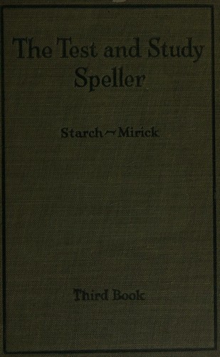 The Test and Study Speller, Third Book