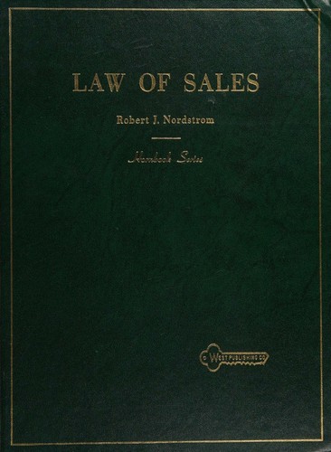 Handbook of the law of sales