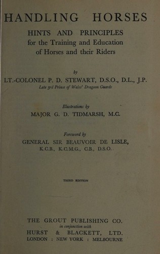 Handling horses;