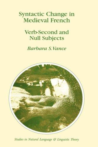Syntactic change in medieval French verb-second and null subjects