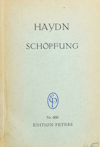 Haydn : The Creation , Vocal Score
